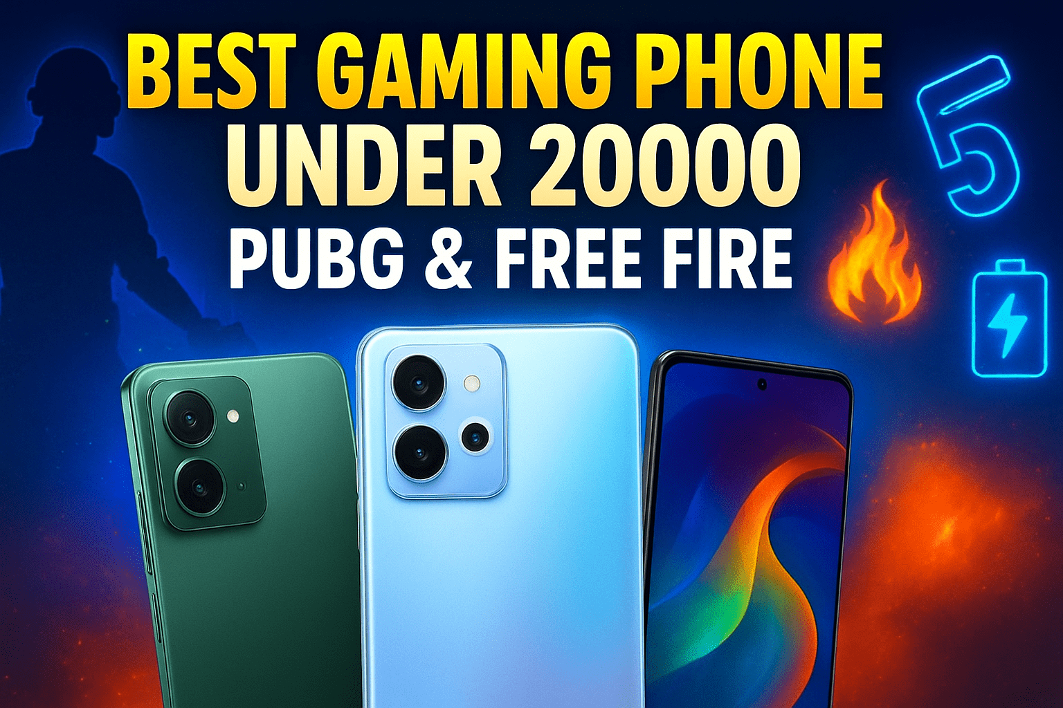 Best Gaming Phone Under 20000 in India 2025 – PUBG & Free Fire के लिए बेस्ट मोबाइल
